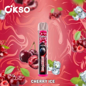 OKSO Crystal Bar 800puffs Cherry Ice Disposable Vape